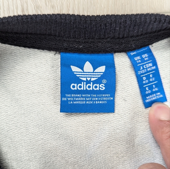 Adidas X Shinpei Naito FARM Lotus Sweatshirt Floral Fish Dark Gray Womens Medium - Picture 3 of 8